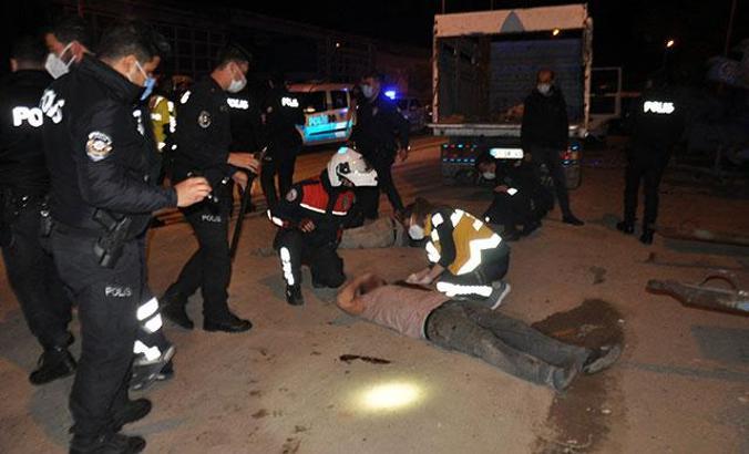 Hurdacı akrabalar arasında bıçaklı- sopalı kavga: 4 yaralı, 13 gözaltı