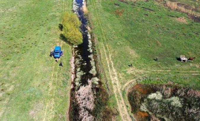 Kaçak avcı drone ile yakalandı