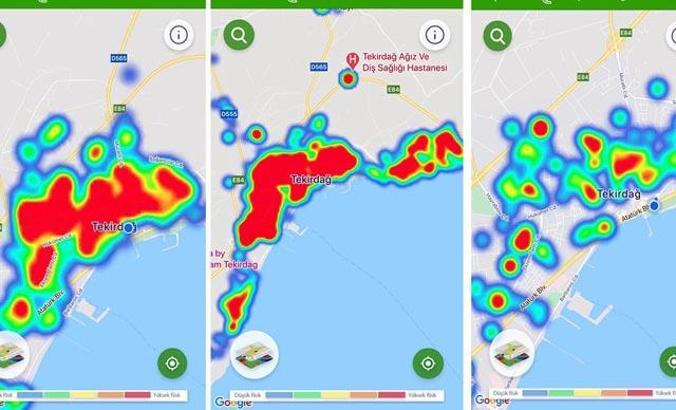 Tekirdağ'da vaka haritası, yeşile döndü