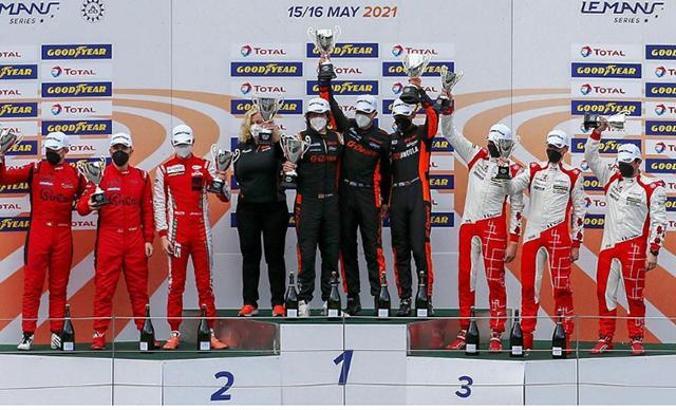 Cem Bölükbaşı ve Salih Yoluç, LeMans'ta podyumda