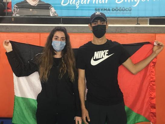 Sancaktepe olimpiyatlara hazırlanan Filistinli sporcuları misafir etti
