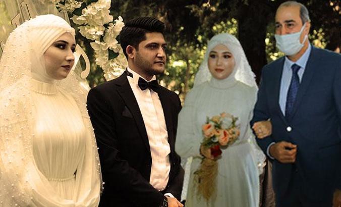 Şehit kızı, nikah masasına emniyet müdürünün kolunda gitti