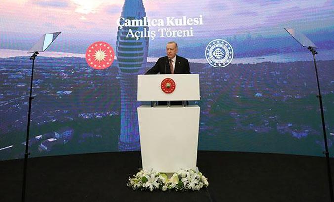 Cumhurbaşkanı Erdoğan, Çamlıca Kulesi'nin açılışında konuştu
