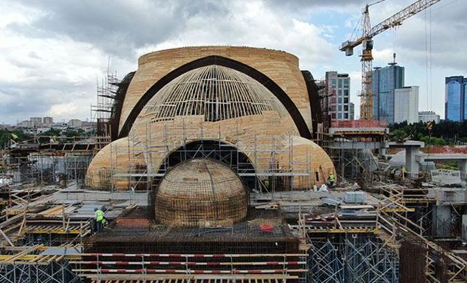 Barbaros Hayrettin Paşa Cami'nin yüzde 75'i tamamlandı