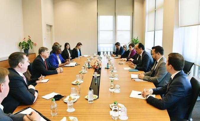 Sözcü Kalın, ABD'nin BM Nezdindeki Daimi Temsilcisi Greenfield ile görüştü