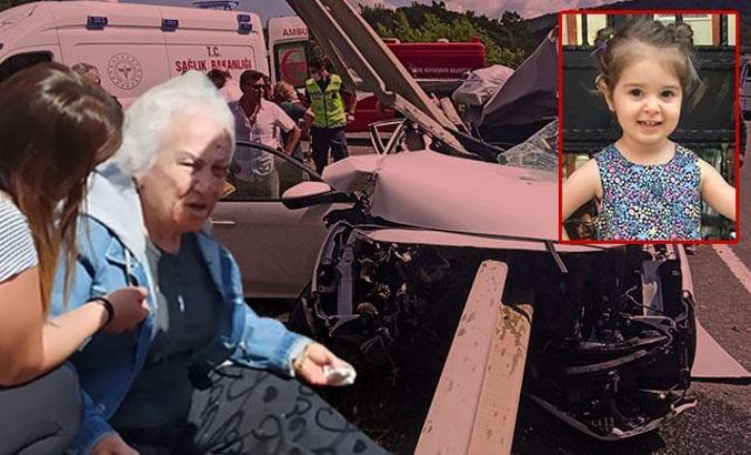 Bariyer otomobile saplandı; Ela öldü, dedesi, babaannesi ve 1 komşu yaralı
