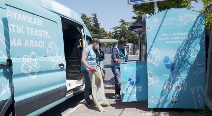 Beşiktaş’ta atıklar ‘Dönüştür Kazan’ uygulamasıyla toplanıyor