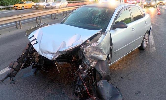 Halıcıoğlu Haliç Köprüsü çıkışında trafik kazası: 2 yaralı