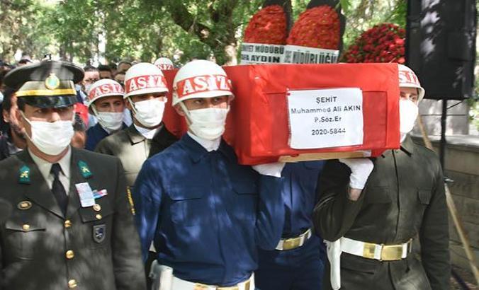 Şehit Akın, son yolculuğuna uğurlandı
