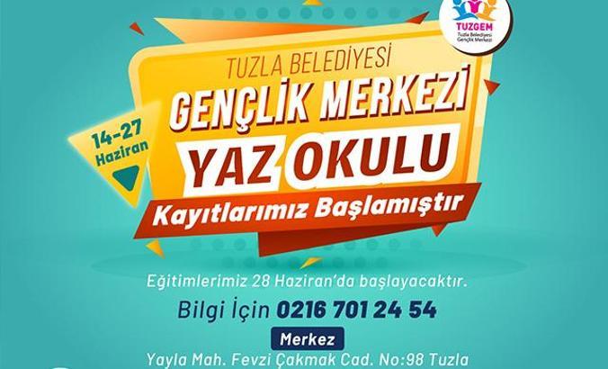 Tuzla Belediyesi yaz okulları için kayıtlar başladı