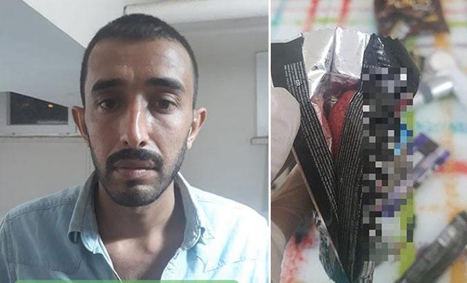 PKK'lı terörist çikolata ve kek ambalajlarına gizlediği patlayıcıyla yakalandı