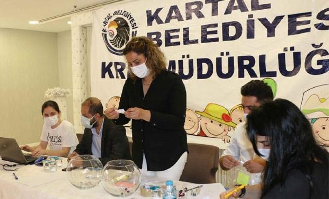 Kartal Belediyesi kreş kayıtları için noter huzurunda kura çekildi