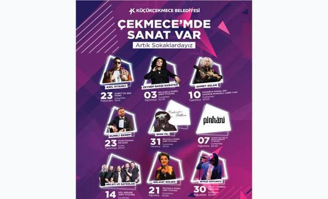 Küçükçekmece’de yaz konserleri başlıyor