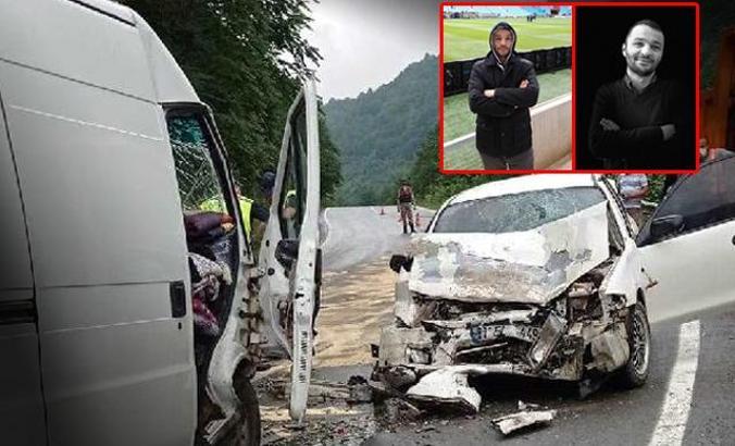 Trabzon'da minibüsle çarpışan otomobildeki öğretmen öldü