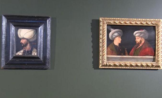 Kanuni Sultan Süleyman portresi, Fatih Sultan Mehmet'in portresinin yanında yerini aldı