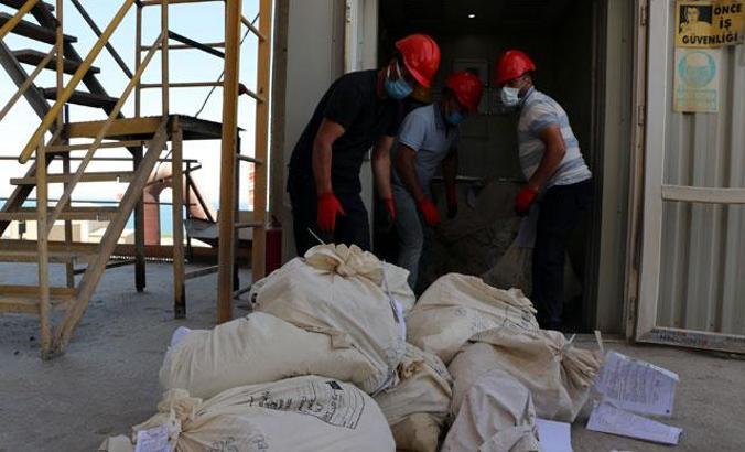 Van'da 4,5 ton uyuşturucu çimento fabrikasında yakılarak imha edildi