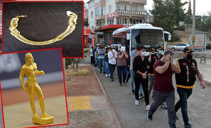 Kahramanmaraş’ta sahte altın dolandırıcılarına şafak operasyonu: 18 gözaltı