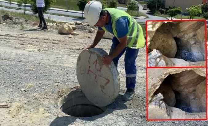 Arnavutköy'de rögarda define avı