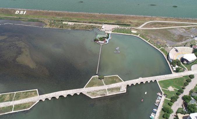 Büyükçekmece Gölü'nün rengi değişti, ölü balıklar kıyıya vurdu