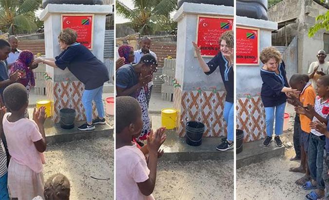 Çanakkale'deki annesi adına Tanzanya'da çeşme yaptırdı