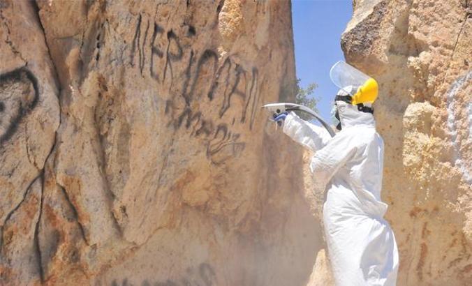 Cappadocia’s vandalized fairy chimneys are cleaned with 'micro-sandblasting' technique