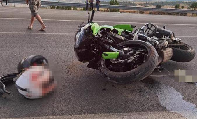 Tunceli'de, motosiklet kazasında kolu koptu