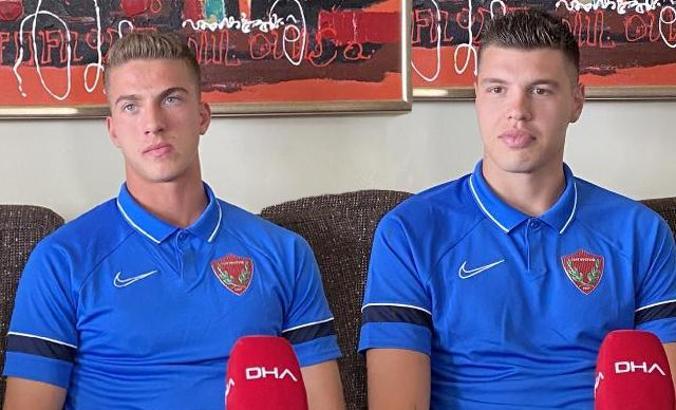 Hatayspor'un yeni transferleri BertuÄŸ Yıldırım ve Fatih Kuruçuk, DHA'ya konuÅŸtu