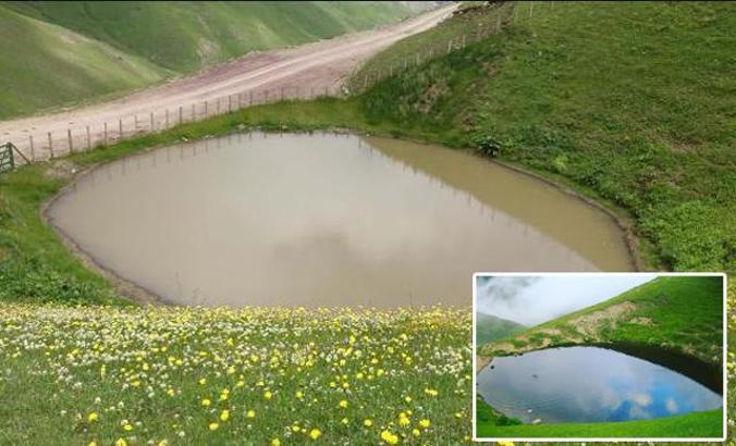 Dipsiz Göl, 'çamur göl' oldu