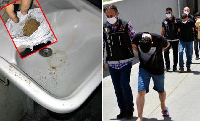 Bonzaiyi tuvalete dökerken yakalandı