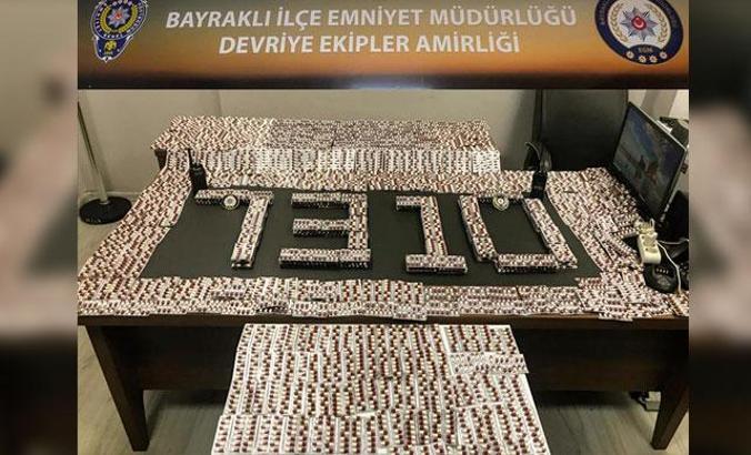 İzmir'de 7 bin uyuşturucu hap ele geçirildi