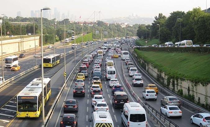 15 Temmuz Şehitler Köprüsü'nde trafik yoğunluğu