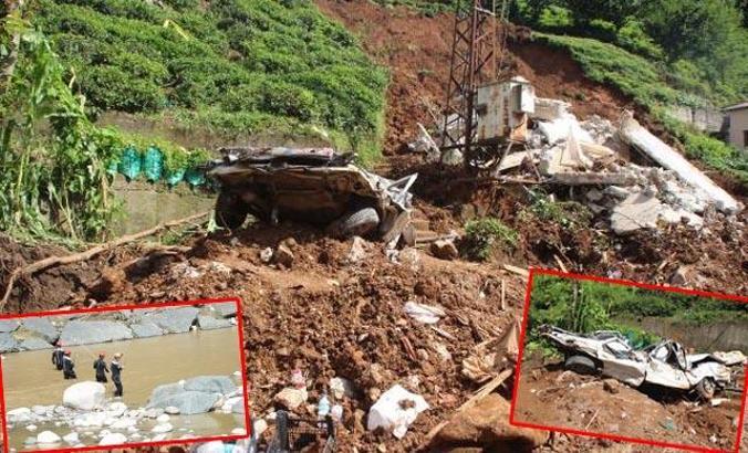 Rize’de selin izleri siliniyor, kayıp 2 kişi aranıyor