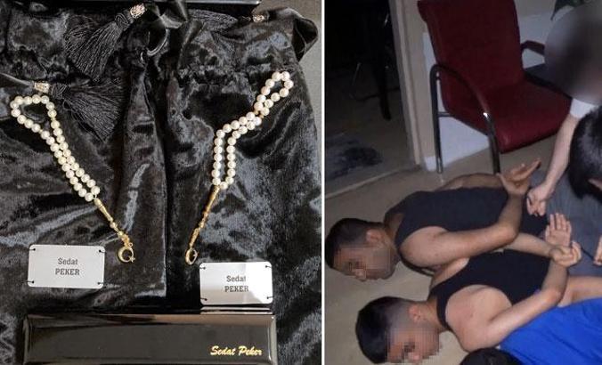 Şirinler çetesi yöneticisinin evinde ‘Sedat Peker’ yazılı tespih