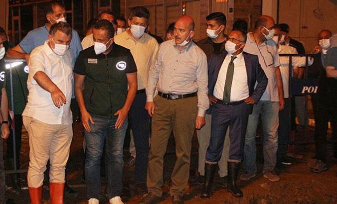 Bakan Soylu: Rize'de selden kaynaklı riskli evler tahliye edildi