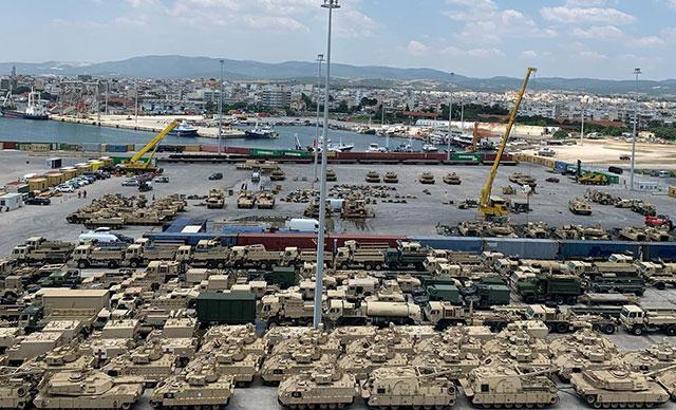 ABD’den Dedeağaç’a yüzlerce tank ve zırhlı araç sevkiyatı