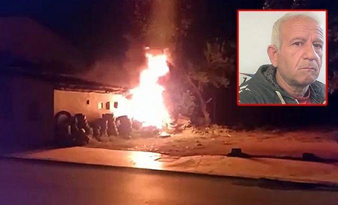 Kalp krizinden öldü, 8 gün sonra da iş yeri yandı