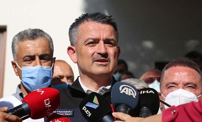 Pakdemirli: Havada ne kullandığınız değil, yere ne kadar su attığınız önemli