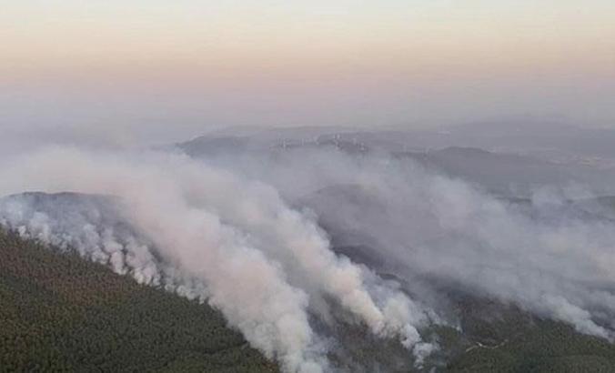 Milas'taki yangında 2'nci gün; alevler Çökertme ve Ören'e ilerliyor