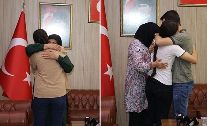 İkna yoluyla teslim olan PKK’lı 2 kadın, aileleriyle buluşturuldu