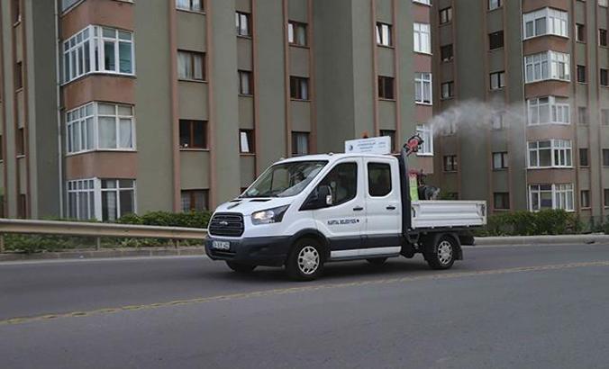 Kartal Belediyesi, sivrisinek ve haşerelere karşı her gün ilaçlama yapıyor
