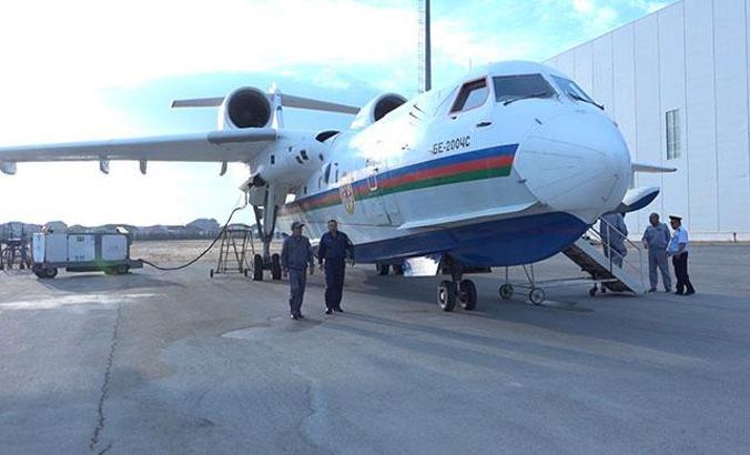 Azerbaycan’dan amfibi yangın söndürme uçağı