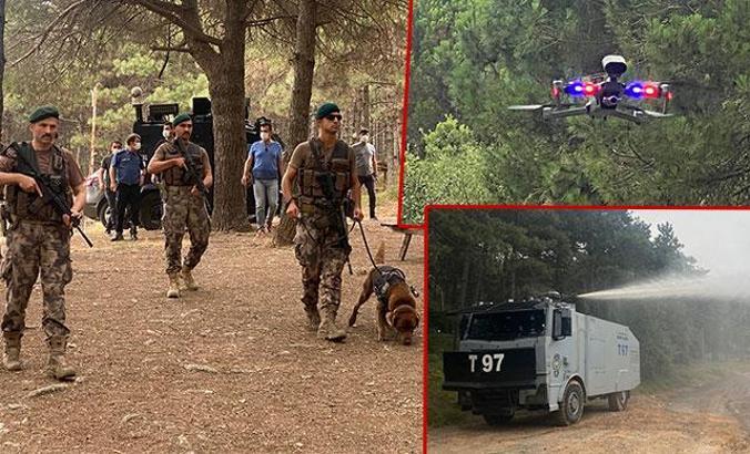 Maltepe'de drone destekli orman denetimi yapıldı