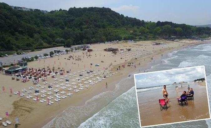 Şile'de yasak dinlemediler, denize girmeye çalıştılar