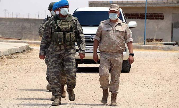 Türk ve Rus askerlerinden Resulayn'da ortak inceleme