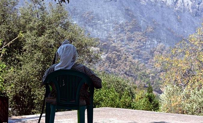 Marmaris'te 9 gün süren yangın kontrol altında, soğutma çalışması sürüyor