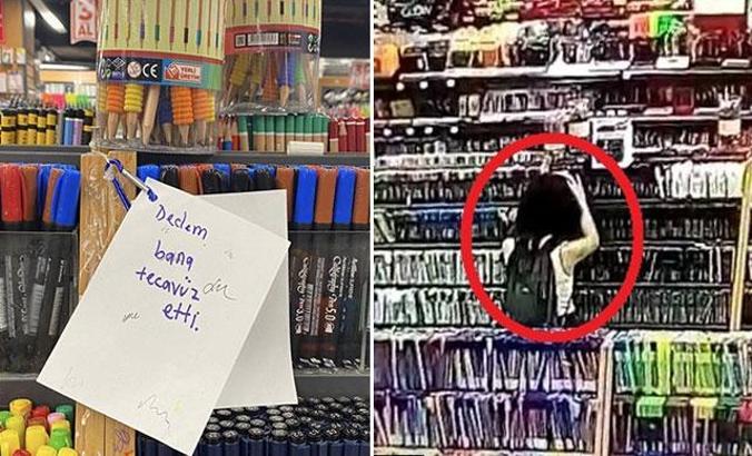 Kitapçıda 'Dedem bana tecavüz etti' notunu yazdı, polisi harekete geçirdi