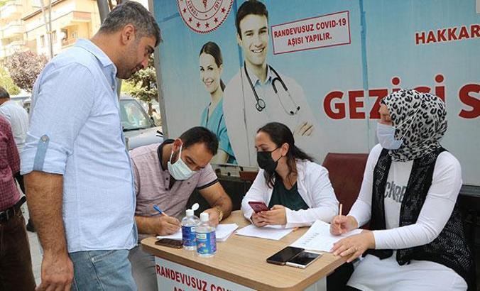 Bakan Koca’nın aşılamada 27 sıra yükseldiği için ‘Örnek alınmalı’ dediği Hakkari’de sevinç