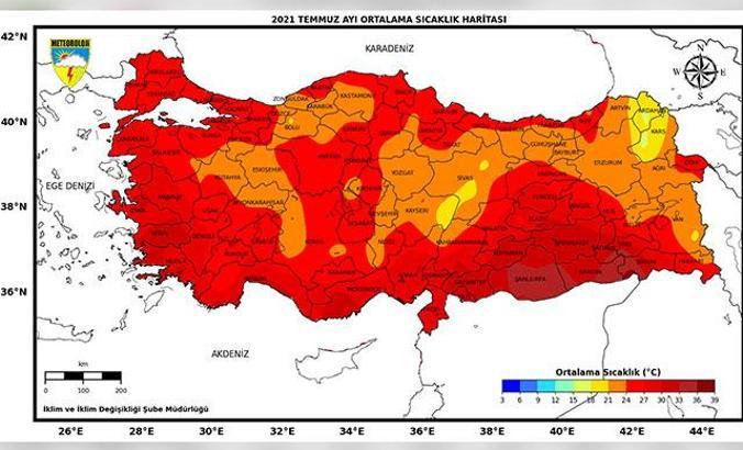 Son 50 yılın en sıcak ikinci temmuzu yaşandı