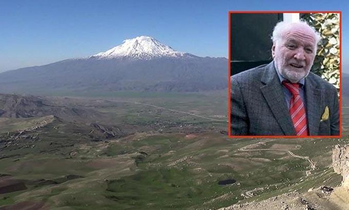 Nuh'un Gemisi'ni arayan İtalyan araştırmacıya, Ağrı Dağı manzaralı mezarlık