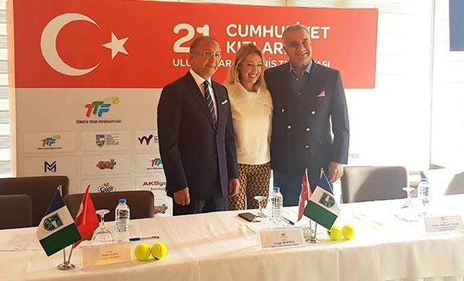 21'inci Cumhuriyet Kızları Uluslararası Tenis Turnuvası’nın basın toplantısı gerçekleştirildi